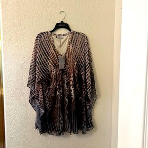 - Final sale, Jennifer Lopez stripe leopard night dress, brand new with …